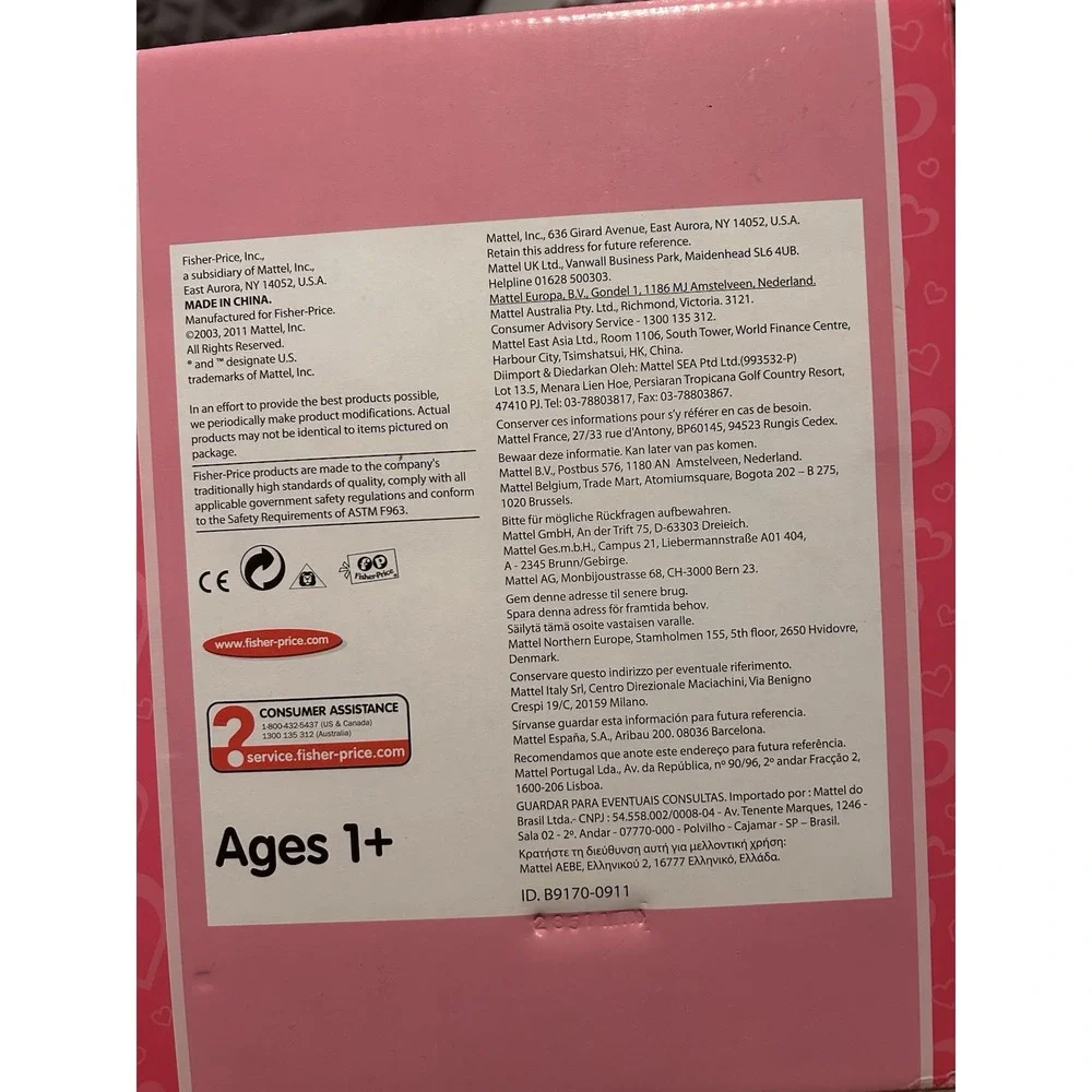 Fisher Price Little People Sweet Valentine With Box Incomplete